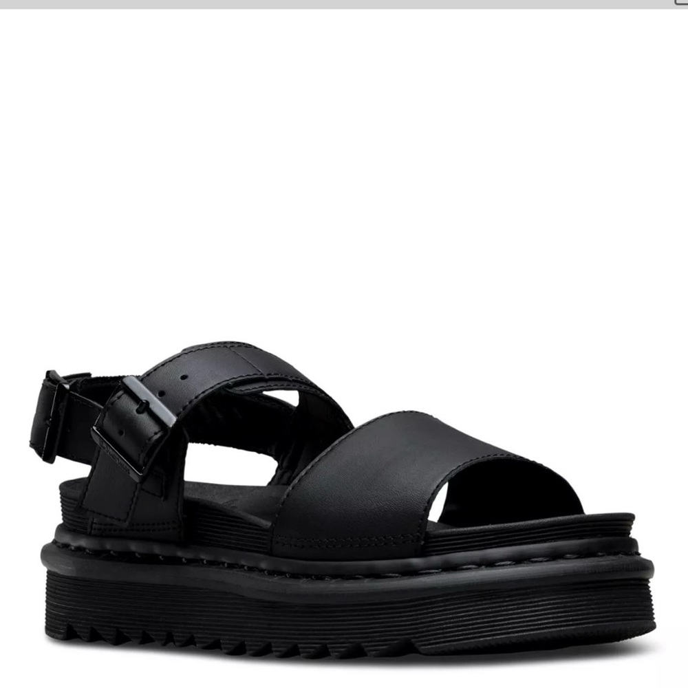 Dr. Martens Women's Voss Strappy Black Platform Sandals Size 5 AW004